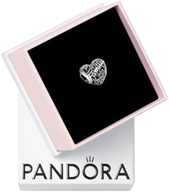 Amazon.com: Pandora Sparkling Leveled Heart Charm Bracelet Charm